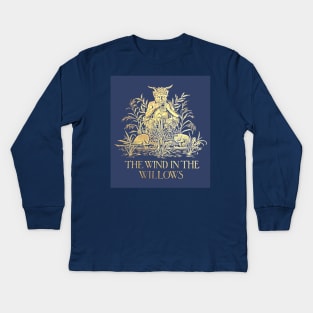 The Piper at the Gates of Dawn - The Wind in the Willows, Ernest H. Shepard Kids Long Sleeve T-Shirt